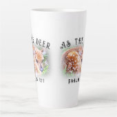 As The Deer Psalm 42:1甘いベビー洗礼者 カフェラテマグ (正面)