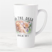 As The Deer Psalm 42:1甘いベビー洗礼者 カフェラテマグ (右)