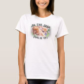 As The Deer Psalm Bible VerseベビーFawn Deer Tシャツ (正面)