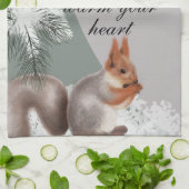 As winter weaves its snowy art, let gratitude warm キッチンタオル (折り畳み)