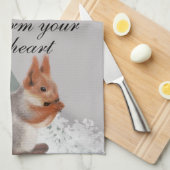 As winter weaves its snowy art, let gratitude warm キッチンタオル (四つ折り)