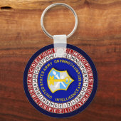 ASA暗号ホイール3 キーホルダー (正面)