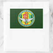 ASA 146th Avn (RR)パイロット 長方形シール (バッグ)