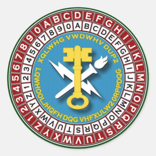 ASA INSCOM 2s ラウンドシール (正面)