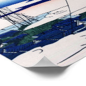 Asakusa Hongan-ji Temple Hokusai Fine Japanese ポスター (角)