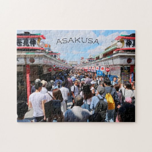 Asakusa market, Tokyo, Japan ジグソーパズル (横)