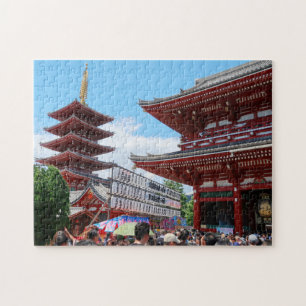 Asakusa Pagoda Sensoji Shinto shrine Tokyo Japan ジグソーパズル