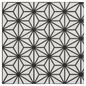 Asanohaの伝統的なスタイル-白の黒 ファブリック (見本)