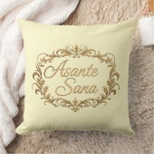 Asante Sana Crimson & Butter Cream – Gilded Oval V クッション (ブランケット)