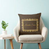 Asante Sana Espresso & Tan Reversible – Gilded Fr クッション (椅子)