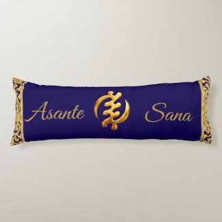 Asante Sana "Gye Nyame" Dark Blue Adinkra Heritage ボディピロー