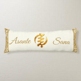 Asante Sana "Gye Nyame" Ivory Adinkra Heritage Ac  ボディピロー