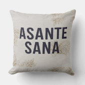 Asante Sana Navy Blue – High-Contrast Midnight Gra クッション (正面)