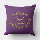 Asante Sana Royal Amethyst & Deep Plum  – Gilded O クッション (正面)