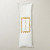 Asante Sana Sage & Ivory – Gilded Flourish Reversi ボディピロー (裏面 (縦))