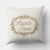 Asante Sana Sage & Ivory – Gilded Oval Reversible クッション (裏面)