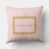 Asante Sana Sunset Pink & Dark Gold – Celestial Ov クッション (裏面)