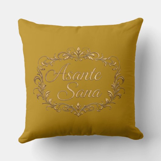 Asante Sana Sunset Pink & Dark Gold – Celestial Ov クッション (裏面)