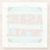 ASAP |できるだけ南 ガラスコースター (裏面)