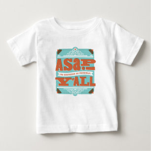 ASAP  できるだけ南 ベビーTシャツ