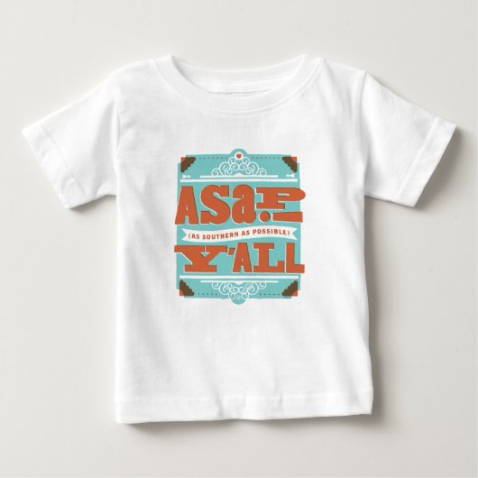 ASAP |できるだけ南 ベビーTシャツ (正面)