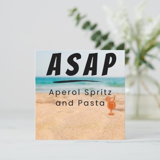 ASAP - Aperol Spritzとパスタビベス シーズンカード (スタンド正面)