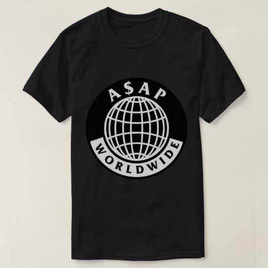 Asap Mobステッカー Tシャツ (デザイン正面)