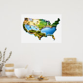 Asasteague Island USAポスター ポスター (キッチン)