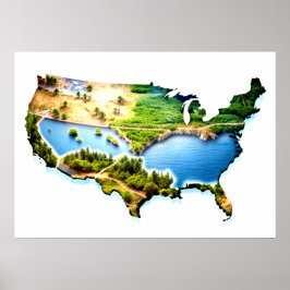 Asasteague Island USAポスター ポスター