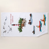 Asateagueの灯台 ビーチタオル (正面)