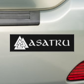 Asatruのバンパーステッカー バンパーステッカー (車上)