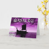 Asatruの挨拶状 カード (黄色い花)