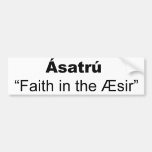 Asatru定義 バンパーステッカー