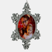 ASB スノーフレークピューターオーナメント (左)