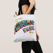 Asbury公園ニュージャージーからの挨拶 トートバッグ (クローズアップ)