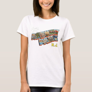 Asbury公園ニュージャージーからの挨拶 Tシャツ