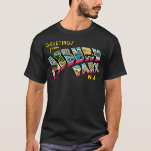 Asbury Park New Jersey 0Aからの挨拶 Tシャツ