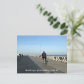 Asbury Park NJからの挨拶 – Bicyclist ポストカード (スタンド正面)