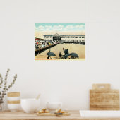 Asbury Park NJ, Boardwalk, Arcade,ヴィンテージ ポスター (キッチン)