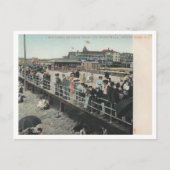 Asbury Park NJ, Watching Bather, Boardwalk, 1906 ポストカード (正面)