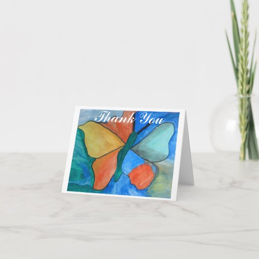 ASCカードは蝶感謝していしています サンキューカード (正面)