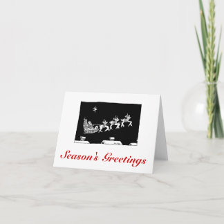 ASCカードクリスマスのそりの乗車 シーズンカード