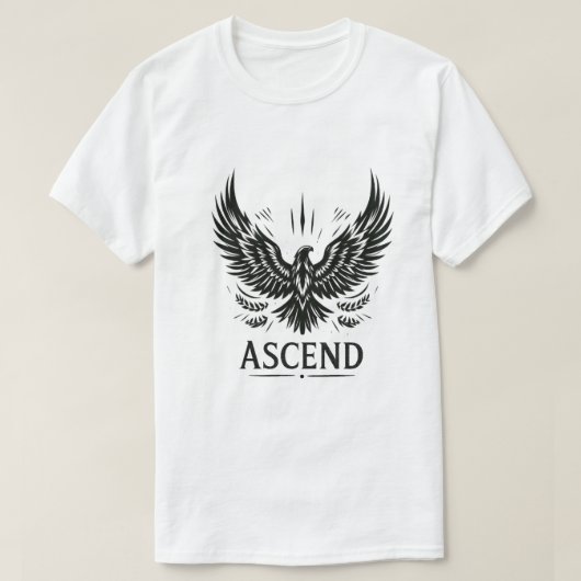 Ascend – ライジングイーグルエンブレム tシャツ (デザイン正面)