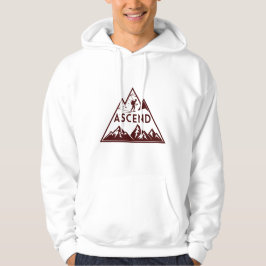 Ascend Mountain Hoodie – Minimal Geometric パーカ