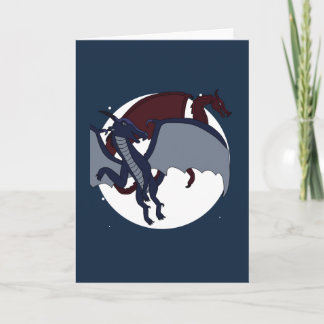 Ascended Mythical Fantasy Dragon Moon Blank Inside カード