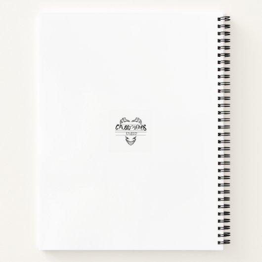 Ascended Mythical Fantasy Dragon Moon Notebook ノートブック (裏面)