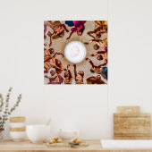 Ascension in Stone: Sicilian Baroque Ceiling of Di ポスター (キッチン)