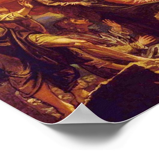 Ascension of Christ with Angels ポスター (角)