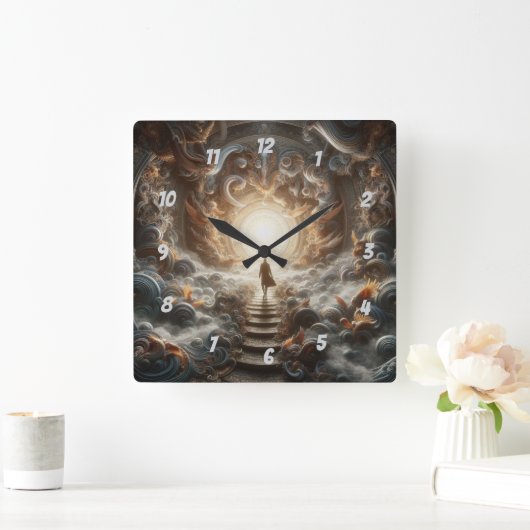 Ascension to the Light スクエア壁時計 (ホーム)