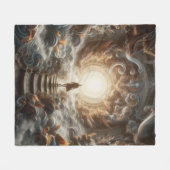 Ascension to the Light フリースブランケット (正面(横))
